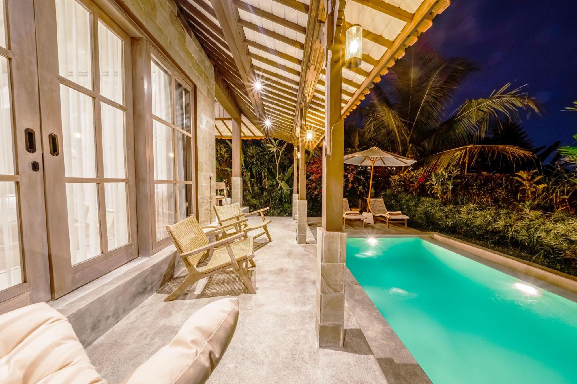 Nyaman Villas By Evdekimi Ubud Rum bild